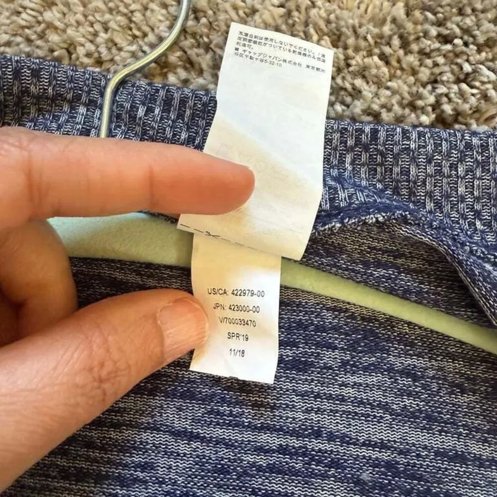 Banana Republic Women's Open Front Cardigan One Size Blue Gray Minimalist Winter